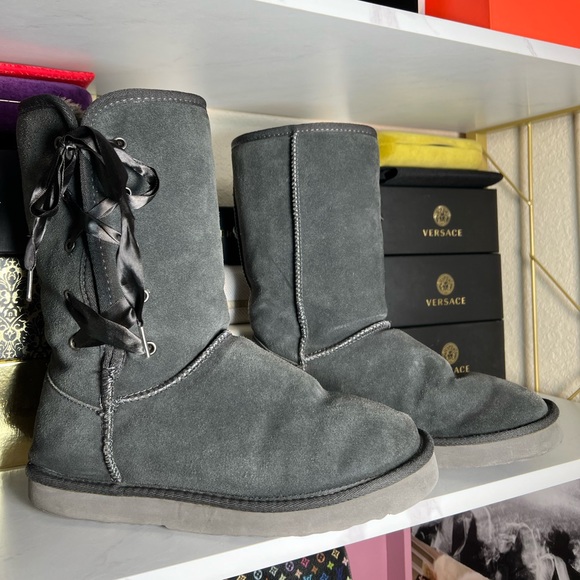Style & Co Lace Up Winter Boots - Picture 3 of 5
